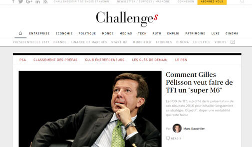 Challenges French newspaper