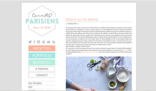 Carnets parisiens French blog