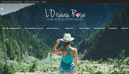 Oiseau rose French blog