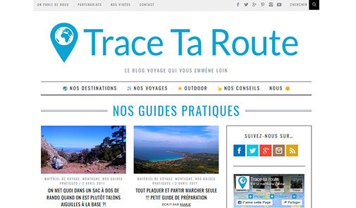 Trace ta route French blog