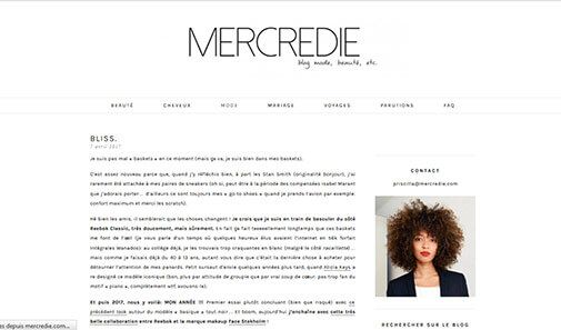 Mercredie French blog